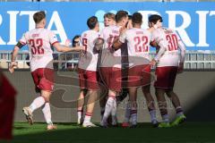 3. Liga - Saison 2025/26 - SV Wehen/Wiesbaden - FC Ingolstadt 04  - Max Plath (Nr.14 - FCI) schiesst den 1:1 Ausgleichstreffer - jubel - Foto: Meyer Jürgen