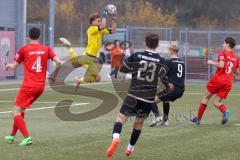 Landesliga Bayern Süd - U17 - B-Junioren -  FC Ingolstadt 04 II - ASV Cham -  Lichina Daniel Torwart Cham - Streck Alik rot FCI - Foto: Meyer Jürgen