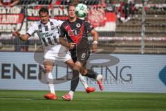 3. Liga - Saison 2026/27 - Victoria Köln - FC Ingolstadt 04  - Nishan Velupillay (Nr.28 - FCI) - Tobias Eisenhut (Nr.6 - Viktoria Köln) - Foto: Meyer Jürgen