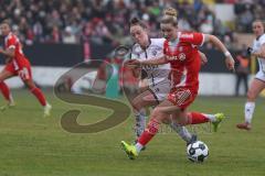 DFB -Pokal Frauen - Saison 2025/26 - FC Ingolstadt 04 Frauen - FC Bayern München - Lea Wolski (Nr.5 - FC Ingolstadt Frauen I) - Sehitler Alara rot Bayern - Foto: Meyer Jürgen