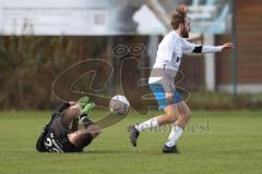 2023_11_12 - SV Hundszell - SV Karlskron   - Kreisliga - Saison 2023/24 -  Lukas Conradi schwarz Hundszell - Daniel Tkac weiss Karlskron - Foto: Meyer Jürgen