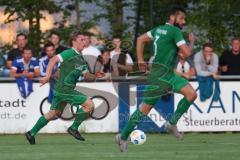 Kreisliga - Saison 2023/24 - Relegation zur BZL - FC Gerolfing - SV Aschau - Lukas Achhammer grün Gerolfing - XXXXX - Foto: Meyer Jürgen