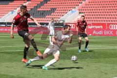 3. Liga - FC Ingolstadt 04 - FSV Zwickau - Stefan Kutschke (30, FCI) Strietzel Bastian (3 Zwickau)