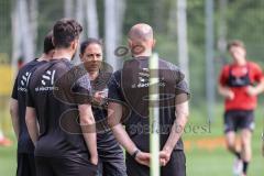 3. Liga; FC Ingolstadt 04 - Neue Trainerin, Wechsel, Trainerwechsel, Cheftrainerin Sabrina Wittmann (FCI) Co-Trainer Maniyel Nergiz (FCI) Co-Trainer Julian Kolbeck (FCI) Co-Trainer Fabian Reichler (FCI)