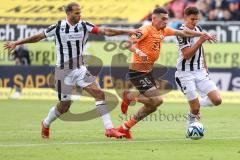 3. Liga; SV Sandhausen - FC Ingolstadt 04; Ognjen Drakulic (30, FCI) Diekmeier Dennis (18 SVS)