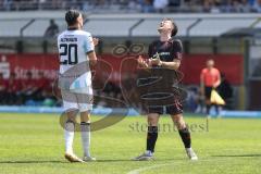3. Liga; TSV 1860 München - FC Ingolstadt 04; Torchance verpasst Max Besuschkow (17, FCI) ärgert sich Althaus Samuel (20 TSV)