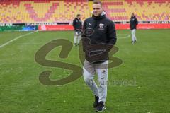 3.Liga - Saison 2022/2023 - SV 07 Elversberg - FC Ingolstadt 04 - Torwart Marius Funk (Nr.1 - FCI) bei der Platzbegehung vor dem Spiel - Foto: Meyer Jürgen