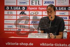 3. Liga - Saison 2026/27 - Victoria Köln - FC Ingolstadt 04  - Cheftrainerin Sabrina Wittmann (FCI) bei der PK nach dem Spiel - XXXXX - Foto: Meyer Jürgen