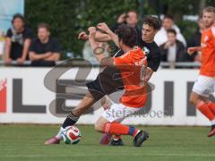 Relegation zur Kreisklasse - Saison 2025/26 - TSV Gaimersheim II - SC Irgertsheim  - Felix Hanczar orange Irgertsheim - Mario Hochwart schwarz Gaimersheim  - Foto: Meyer Jürgen