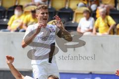 2.BL; Dynamo Dresden - FC Ingolstadt 04, schreit Tor verpasst, Dennis Eckert Ayensa (7, FCI)