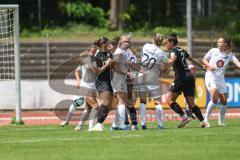 2. Bundesliga Frauen - Saison 2023/24 - FC Ingolstadt 04 Frauen - Turbine Potsdam - Der 1:0 Führungstreffer durch Samantha Stiglmaier (Nr.27 - FCI) - jubel - tor -  Fischer Vanessa Torwart Potsdam - XXXXX - Foto: Meyer Jürgen