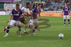 3.Liga - Saison 2022/2023 - VFL Osnabrück - FC Ingolstadt 04 - Marcel Costly (Nr.22 - FCI) - Sven Köhler (Nr.6 - VFL Osnabrück) - Foto: Meyer Jürgen