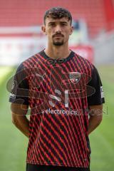 Arian Llugiqi (25, FCI) ; FC Ingolstadt 04;
3.Liga, Porträttermin 2023/2024