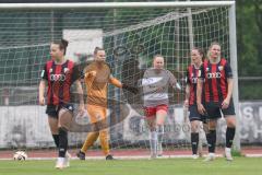 2. Bundesliga Frauen - Saison 2024/25 - FC Ingolstadt 04 Frauen - FSV Gütersloh -  Der 0:1 Führungstreffer - Torwart Anna-Lena Daum (Nr.22 - FCI Frauen) kann den Ball nicht abwehren - betretene Gesichter - enttäuscht - Foto: Meyer Jürgen