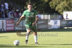 Kreisliga - Saison 2023/2024 - FC Gerolfing - Türk SV Ingolstadt - Flaur Bashota grün Gerolfing - Foto: Meyer Jürgen