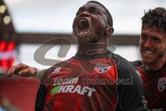 3. Liga - Saison 2026/27 - FC Ingolstadt 04 - SV Wehen Wiesbaden - Obed Ugondu (Nr.17 - FCI) mit dem 2:2 Ausgleichstreffer - jubel  - Foto: Meyer Jürgen