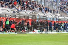 3.Liga - Saison 2022/2023 - TSV 1860 München - FC Ingolstadt 04 - Das Spiel ist aus - Jubel - Cheftrainer Rüdiger Rehm (FCI) - Foto: Meyer Jürgen