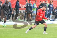 3.Liga - Saison 2022/2023 - TSV 1860 München - FC Ingolstadt 04 - Das Spiel ist aus - Jubel - Pascal Testroet (Nr.37 - FCI) - - Foto: Meyer Jürgen