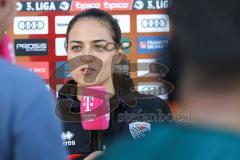 3. Liga; FC Ingolstadt 04 - SV Wehen Wiesbaden; Interview Cheftrainerin Sabrina Wittmann (FCI)