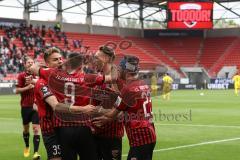 Relegation 1 - FC Ingolstadt 04 - VfL Osnabrück - Tor Jubel Fatih Kaya (9, FCI) Filip Bilbija (35, FCI) Robin Krauße (23, FCI) Tobias Schröck (21, FCI) Dominik Franke (3 FCI) Marc Stendera (10, FCI) Björn Paulsen (4, FCI)