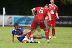 Kreisklasse - Saison 2023/2024 - TSV Ingolstadt Nord - TSV Kösching- Kerem Düzgün blau Ing Nord - Mark Kocima #6 rot Kösching - Foto: Meyer Jürgen