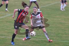 2. Bundesliga Frauen - Saison 2024/25 - FC Ingolstadt 04 Frauen - Eintracht Frankfurt II - Stefanie Reischmann (Nr.24 - FCI Frauen) - Zimmermann Tessa weiss Frankfurt - Foto: Meyer Jürgen