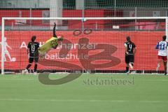 2. Bundesliga Frauen - Saison 2023/24 - FC Ingolstadt 04 Frauen - HSV Fr.1 - Der 1:1 Ausgleichstreffer - jubel - Torwart Anna-Lena Daum (Nr.22 - FCI) - Anna-Lena Fritz (Nr.19 - FCI) - Anna-Lena Härtl (Nr.4 - FCI) - Foto: Meyer Jürgen