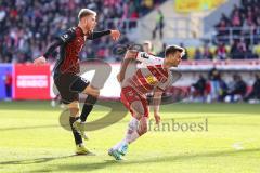 3. Liga; SSV Jahn Regensburg - FC Ingolstadt 04; Torchance Benjamin Kanuric (8, FCI) Saller Benedikt (6 Jahn)