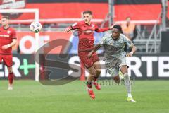 3. Liga; FC Ingolstadt 04 - Alemannia Aachen; Emre Gül (5, FCI) Zweikampf Kampf um den Ball Nadjombe Pierre (29 AA)