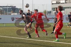 Bayernliga Süd - Saison 2022/2023 - FC Ingolstadt 04 -  TSV 1882 Landsberg - Gashi Egson (Nr.9 - Fc Ingolstadt 04 II) mit einer Torchance - Cabrera Juan Ignacio (Nr.27 - Fc Ingolstadt 04) - Schmeiser Sebastian links schwarz Landsberg - Foto: Meyer Jürgen