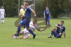 Kreisklasse - Saison 2023/2024 - TSV Großmehring - SV Buxheim - Maximilian Samweber blau Großmehring - Michael Brems weiss Buxheim - Foto: Meyer Jürgen