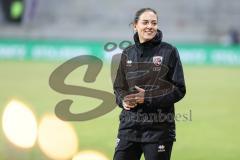 3. Liga; Erzgebirge Aue - FC Ingolstadt 04; Cheftrainerin Sabrina Wittmann (FCI) vor dem Spiel