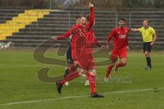 Bayernliga Süd - Saison 2021/2022 - FC Ingolstadt 04 II - TSV 1860 München II - Elfmeter und 1:0 Führungstreffer durch Götzendörfer Mario (#23 FCI) - jubel - Foto: Meyer Jürgen