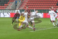 3. Fußball-Liga - Saison 2020/2021 - FC Ingolstadt 04 - FC Viktoria Köln - Der 1:1 Ausgleichstreffer durch Torwart Fabijan Buntic (#24,FCI)  - jubel - Foto: Meyer Jürgen