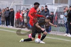 Bayernliga Nord - Saison 2023/24 - FC Ingolstadt 04 II - SC Eltersdorf- Michael Udebuluzor (Nr.11 - FCI) - Fischer Moritz schwarz Eltersdorf - Foto: Meyer Jürgen