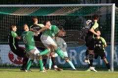 Kreisliga - Saison 2023/24 - Relegation zur BZL - FC Gerolfing - SVA Palzing - Bastian Heigl grün Gerolfing mit einem Kopfball - XXXXX - Foto: Meyer Jürgen