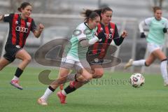 2. Bundesliga Frauen - Saison 2025/26 - FC Ingolstadt 04 Frauen - FFC Turbine Potsdam - Mara Winter (Nr.2 - FC Ingolstadt Frauen I) - Mahmoud Amani weiss Potsdam - Foto: Meyer Jürgen