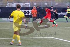 Landesliga Bayern Süd - U17 - B-Junioren -  FC Ingolstadt 04 II - ASV Cham - Pönn Simon schwarz FCI  - Vogel Tobias rot Cham - Lichina Daniel Torwart Cham -  Foto: Meyer Jürgen