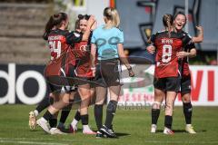 DFB—Pokal 1. Hauptrunde -  Saison 2026/27  - FC Ingolstadt 04 Frauen - 1. FSV Mainz 05 - Der 1:0 Führungstreffer durch Stefanie Reischmann (Nr.24 - FCI Frauen) - jubel  - Foto: Meyer Jürgen