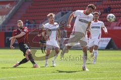 3. Liga - FC Ingolstadt 04 - FSV Zwickau - Schuß zum Tor, kommt nicht durch, Marc Stendera (10, FCI) Könnecke Mike (13 Zwickau)