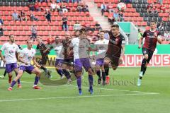 DFB Pokal; FC Ingolstadt 04 - Erzgebirge Aue; Dennis Eckert Ayensa (7, FCI) Ecke Kopfball