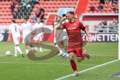 3. Liga; FC Ingolstadt 04 - SSV Ulm; Tor Jubel Treffer 2:1 Simon Lorenz (32, FCI) mit dem Kopf,