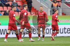 3. Liga; FC Ingolstadt 04 - TSG Hoffenheim II; Tor Jubel Treffer Ausgleich Marcel Costly (22, FCI) 1:1, Linus Rosenlöcher (19, FCI) Julian Kügel (29, FCI) Max Besuschkow (17, FCI) Gustav Christensen (24, FCI)