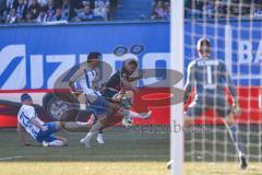 3. Liga; FC Hansa Rostock - FC Ingolstadt 04; Torchance verpasst Pascal Testroet (37, FCI) Pfanne Franz (23 HR) Torwart Uphoff Benjamin (1 HR)