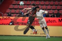 3. Liga - Saison 2026/27 - FC Ingolstadt 04 - TSG Hoffenheim II - Linus Rosenlöcher (Nr.19 - FCI) - Abraha Natnael (Nr.2 - Hoffenheim) - Foto: Meyer Jürgen