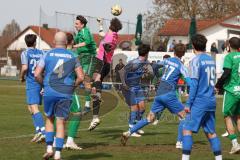 Kreisliga - Saison 2025/26- SV Hundszell - VFB Eichstätt II - Lucas Steinbach TW Hundszell - Julius Gietl grün Eichstätt - Foto: Meyer Jürgen