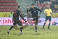 3. Liga; SSV Jahn Regensburg - FC Ingolstadt 04; Tor Jubel Treffer 0:3 Marcel Costly (22, FCI) Gustav Christensen (24, FCI)