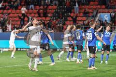 3. Liga; FC Ingolstadt 04 - 
Arminia Bielefeld; Tor Jubel Treffer Ausgleich Sebastian Grönning (11, FCI), David Kopacz (29, FCI)