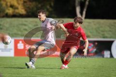 Kreisliga - Saison 2026/27 - SV Zuchering - VFB Eichstätt II - Simon Böhringer rot Zuchering - Samuel Schmid rosa Eichstätt II - Foto: Meyer Jürgen