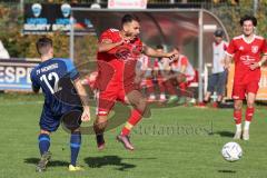 Kreisliga - Saison 2022/2023 - Türk.SV Ingolstadt - SV Menning - Oliver Ölz blau Menning - Aytac Mandaci rot Türk SV -  Foto: Meyer Jürgen